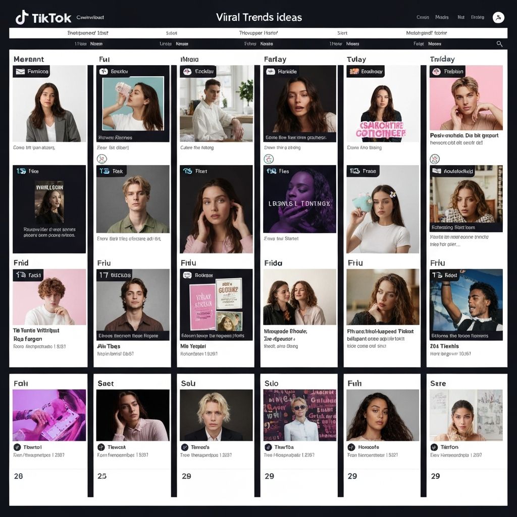 TikTok Content Calendar